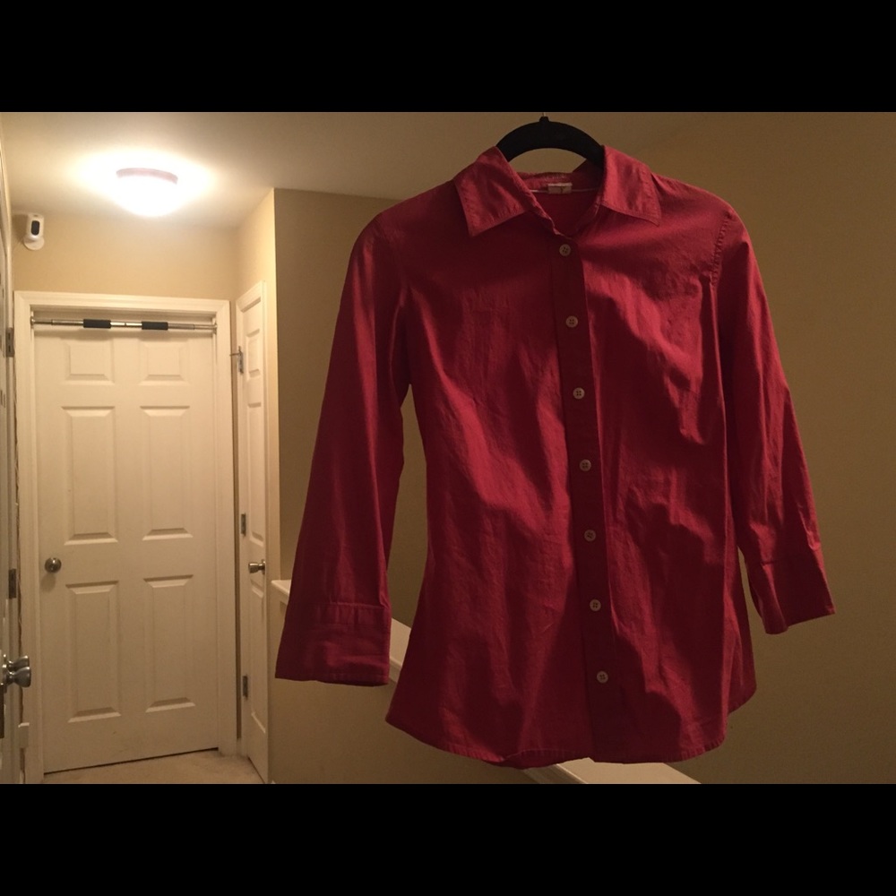 J Crew XS pink Button Down